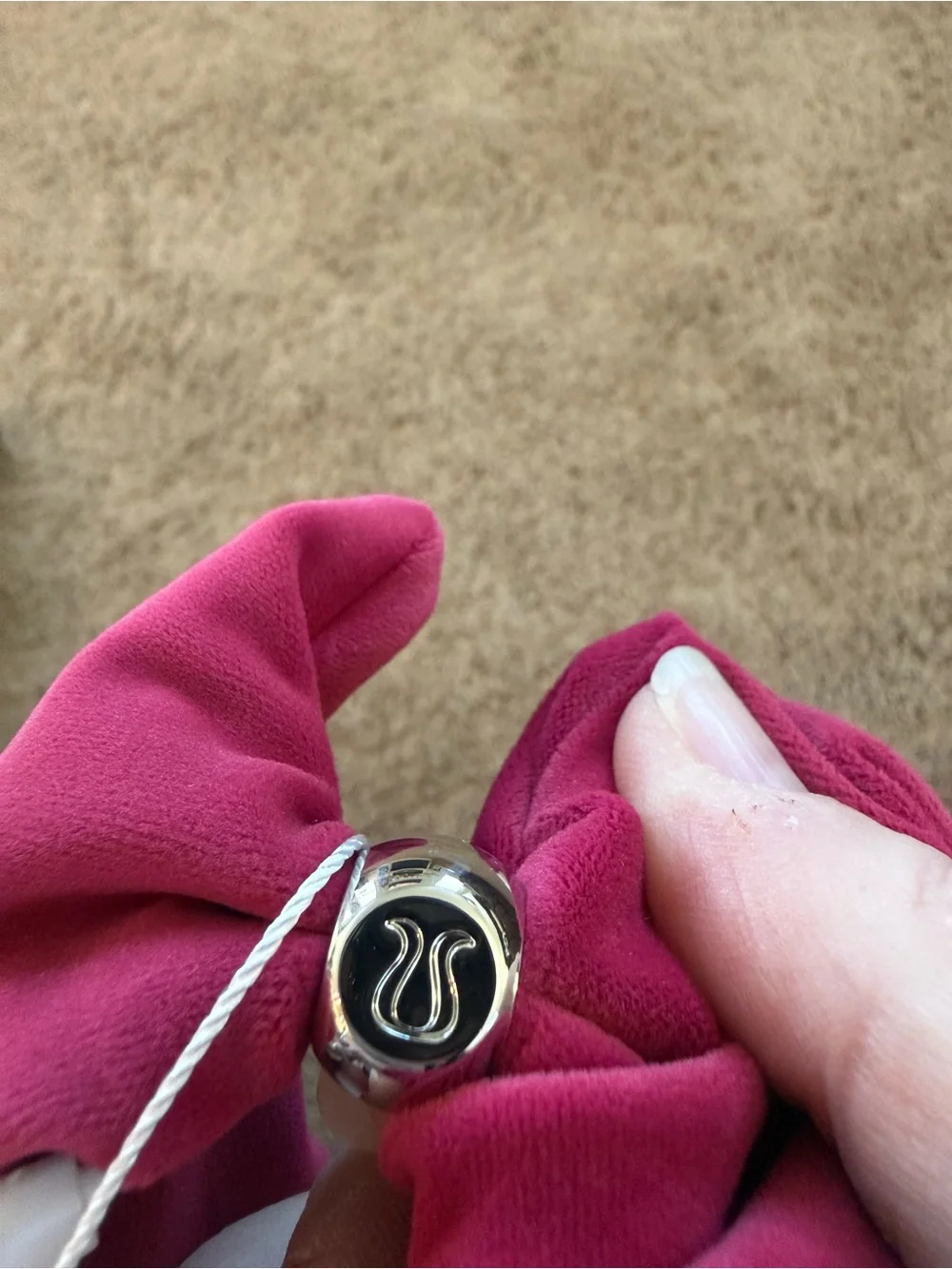 Burgundy lululemon Scrunchie Hair Accessory